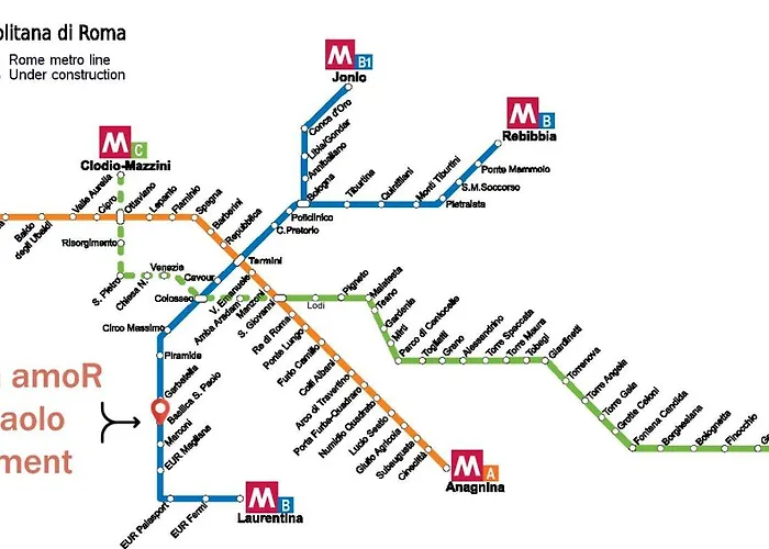 Apartman San Paolo - Metro B Róma